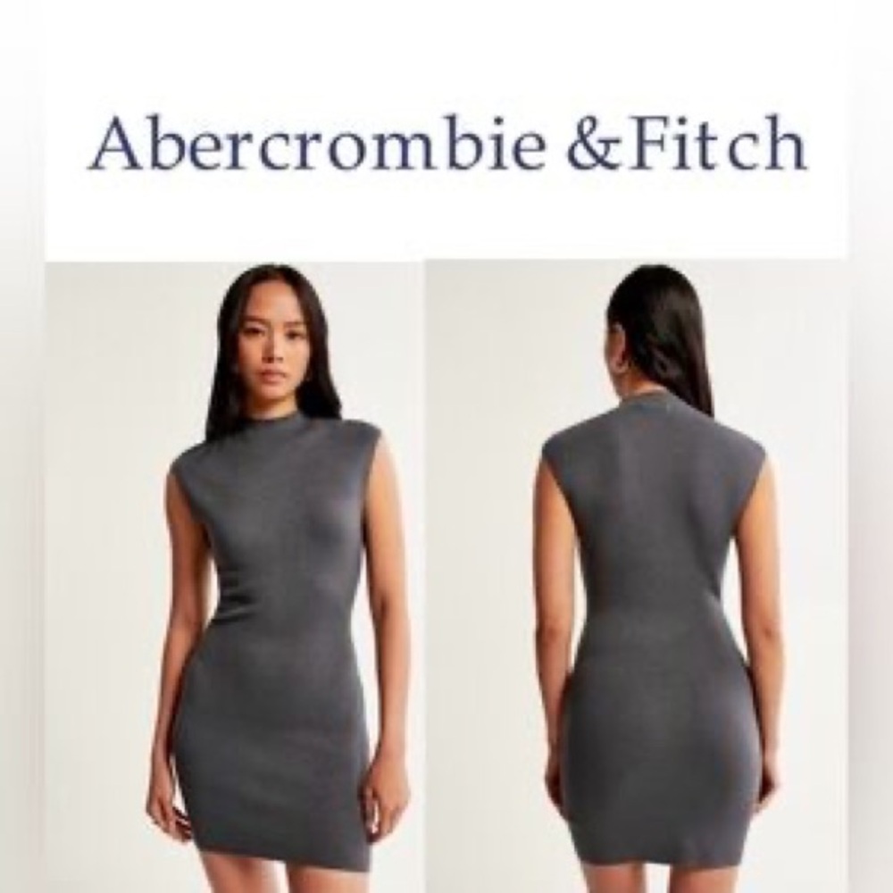 Abercrombie & Fitch Charcoal Sleeveless Dress